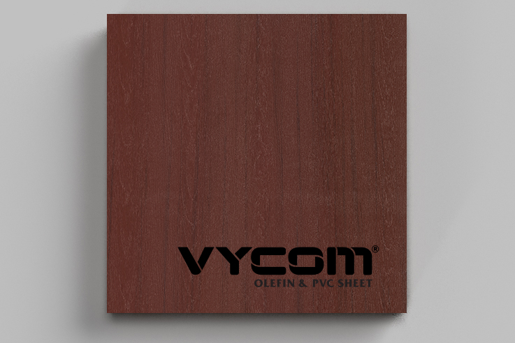 VYCOM_Timberline_Mahogany VYCOM TIMBERLINE Woodgrain HDPE in Mahogany