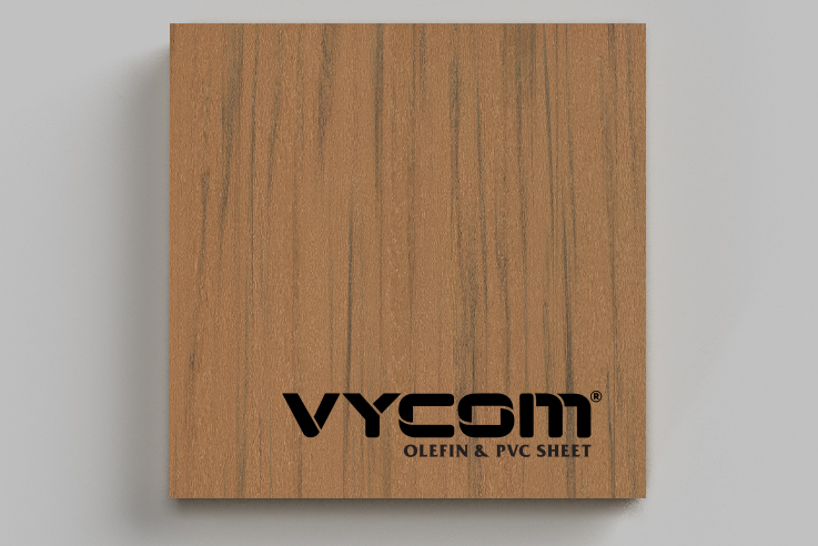 VYCOM_Timberline_Teak VYCOM TIMBERLINE Woodgrain HDPE in Teak